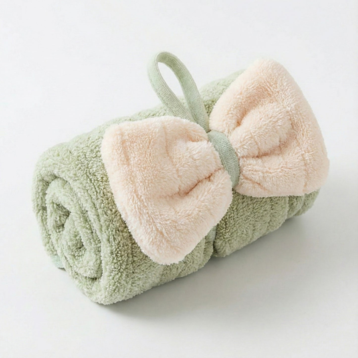 Alilang 3 Pack Hanging Kitchen Hand Towels Soft Absorbent Ribbed Towels with Decorative Bow and Loop