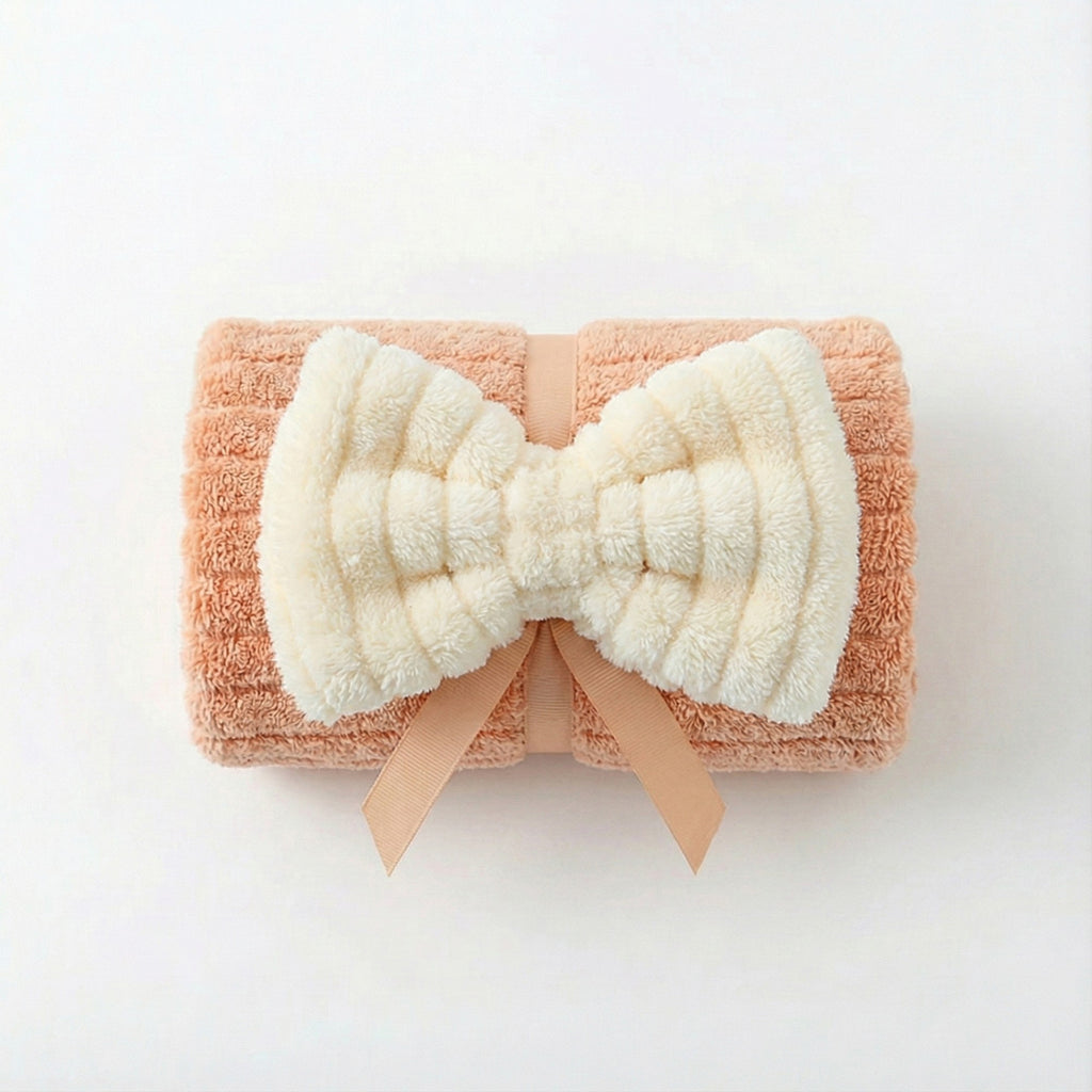 Alilang 3 Pack Hanging Kitchen Hand Towels Soft Absorbent Ribbed Towels with Decorative Bow and Loop