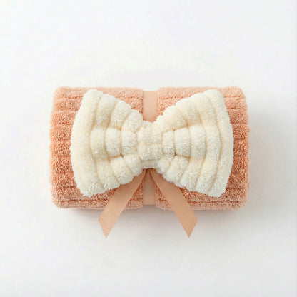 Alilang 3 Pack Hanging Kitchen Hand Towels Soft Absorbent Ribbed Towels with Decorative Bow and Loop