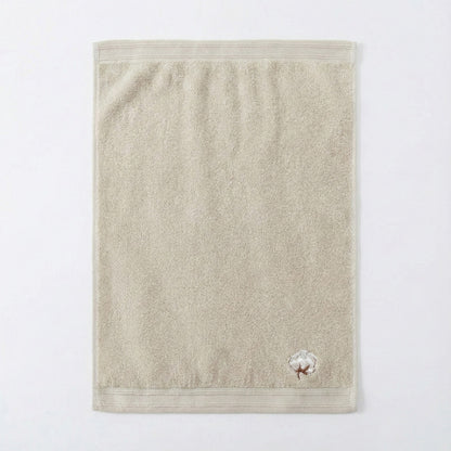 Alilang 3 Pack Cotton Hand Towels Soft Absorbent Terry Towels with Embroidered Detail