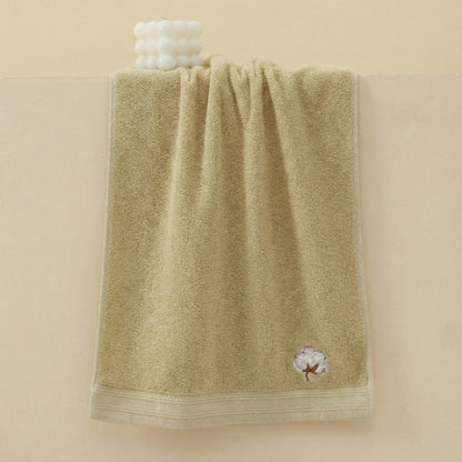 Alilang 3 Pack Cotton Hand Towels Soft Absorbent Terry Towels with Embroidered Detail