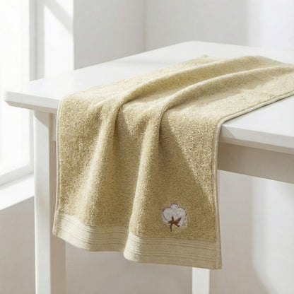 Alilang 3 Pack Cotton Hand Towels Soft Absorbent Terry Towels with Embroidered Detail
