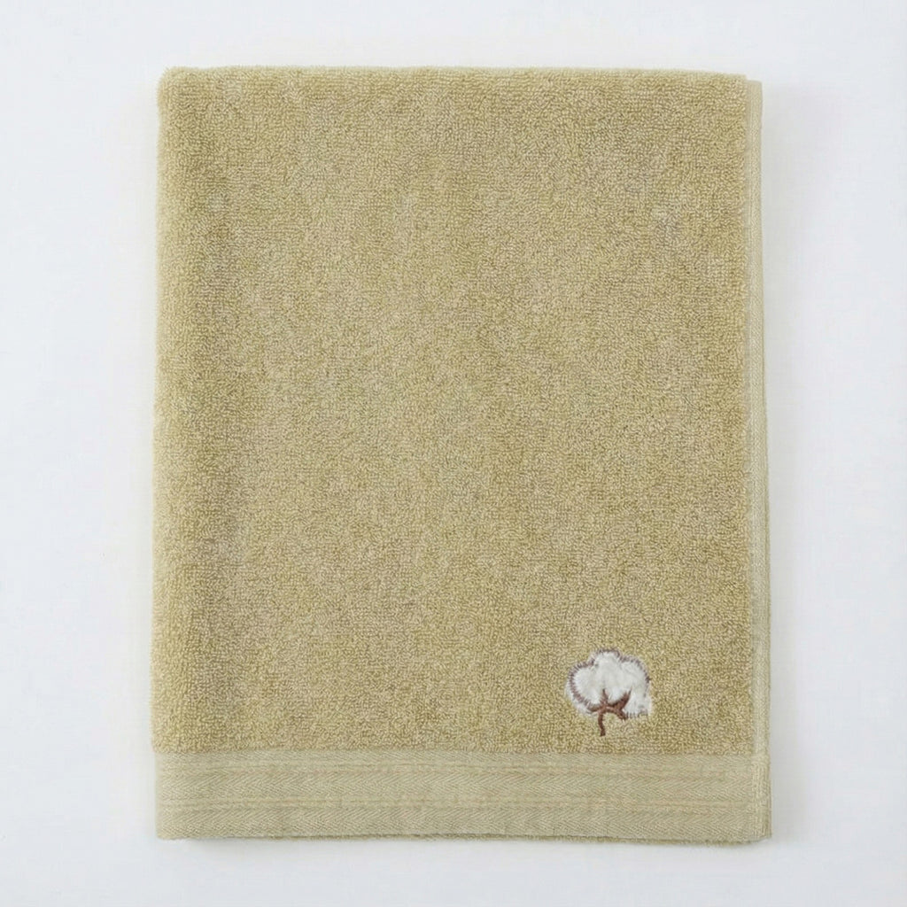 Alilang 3 Pack Cotton Hand Towels Soft Absorbent Terry Towels with Embroidered Detail
