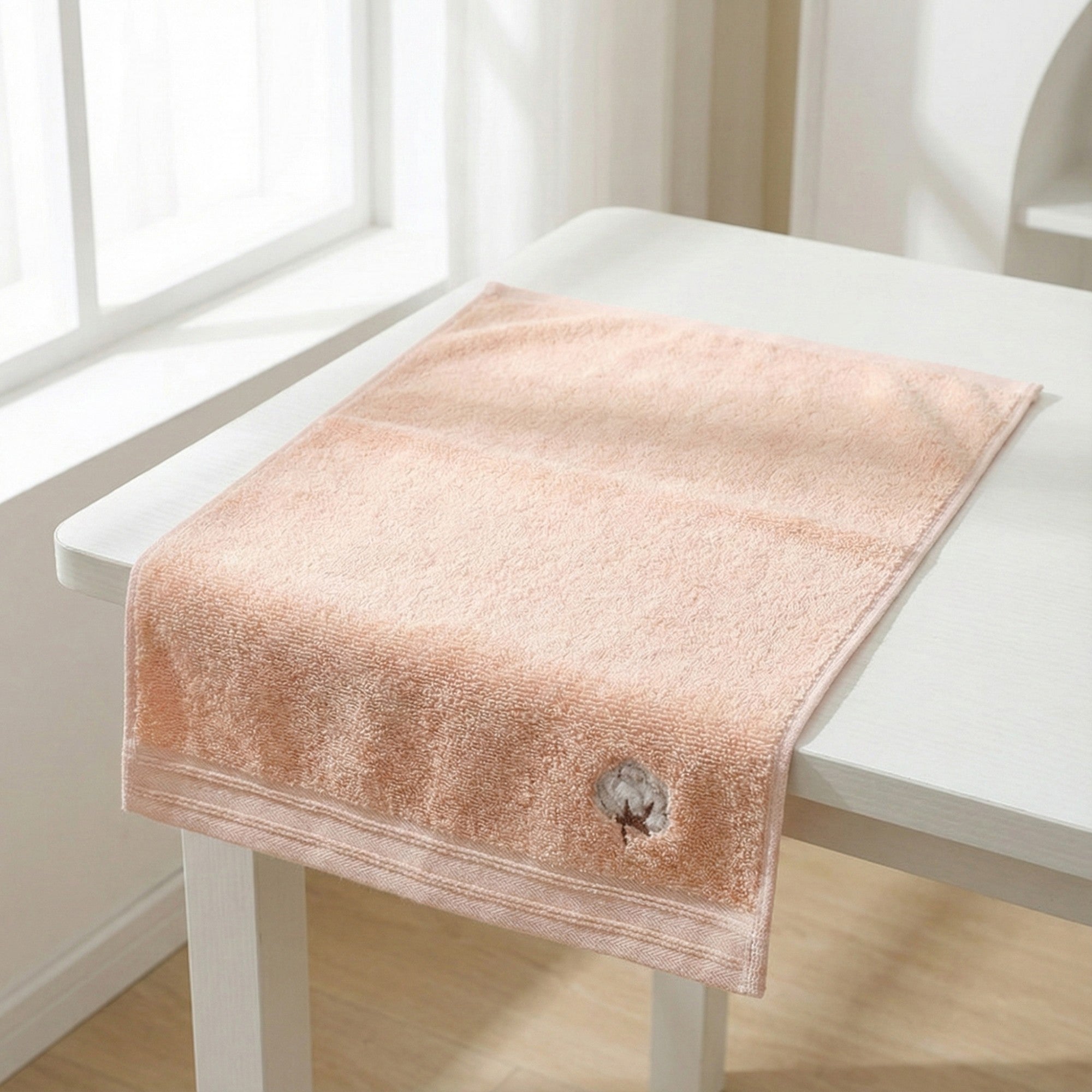 Alilang 3 Pack Cotton Hand Towels Soft Absorbent Terry Towels with Embroidered Detail