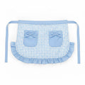 Anna-Kaci Gingham Kitchen Apron with Ruffle Trim Adjustable Waist Ties Bow Pocket Details and Front Coverage