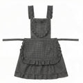 Anna-Kaci Polka Dot Kitchen Apron with Heart Bib Ruffle Trim Adjustable Waist Ties and Front Pocket