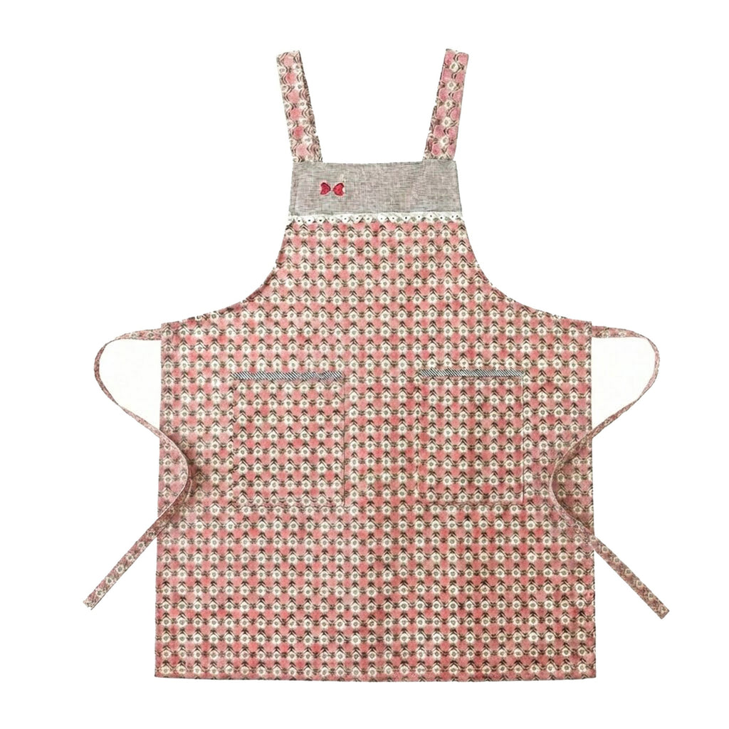 Anna-Kaci Adjustable Printed Full Apron with Bib Front and Waist Ties