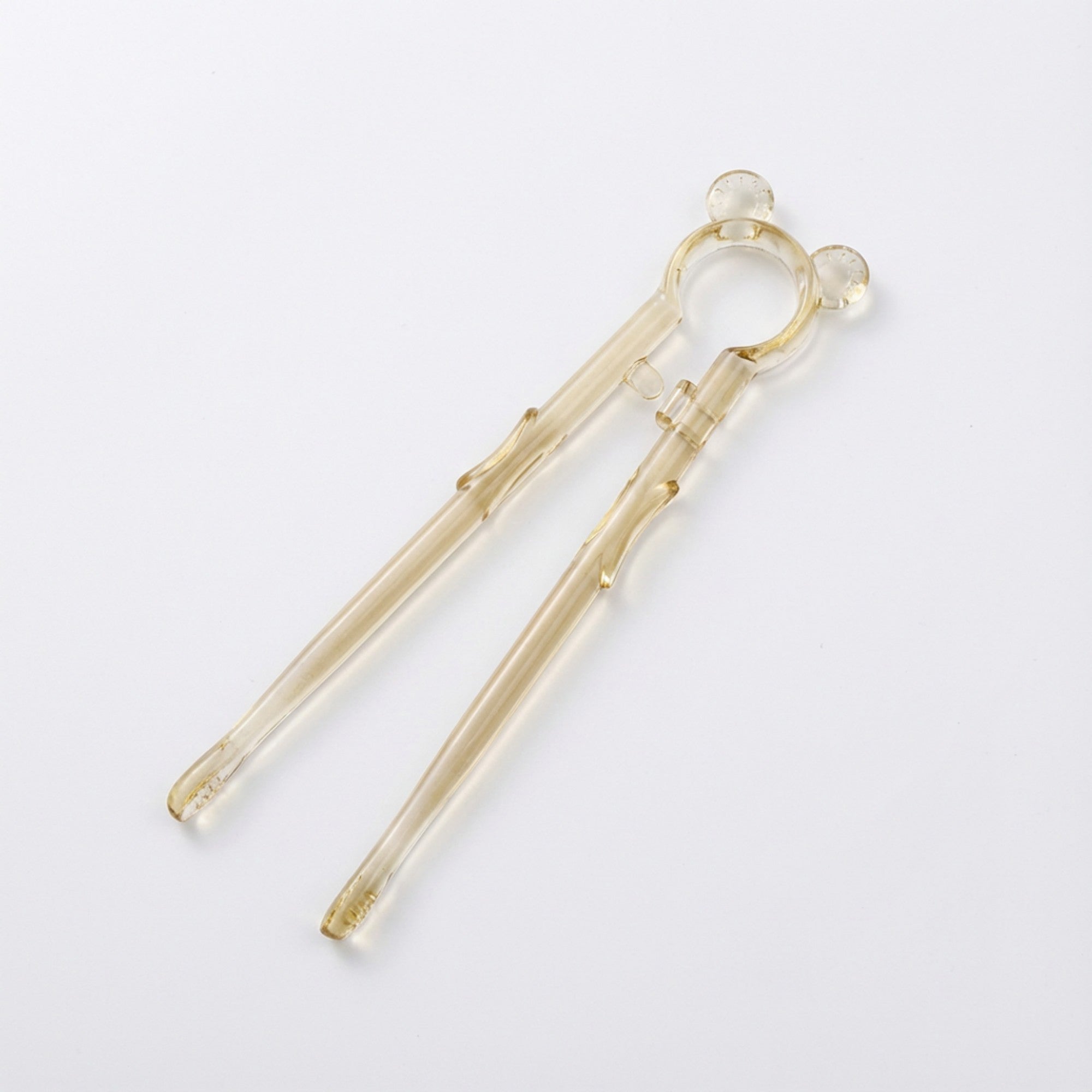 Anna-Kaci Reusable Glass Chopsticks Set of 2 with Decorative Ring Detail Elegant Dining Utensils