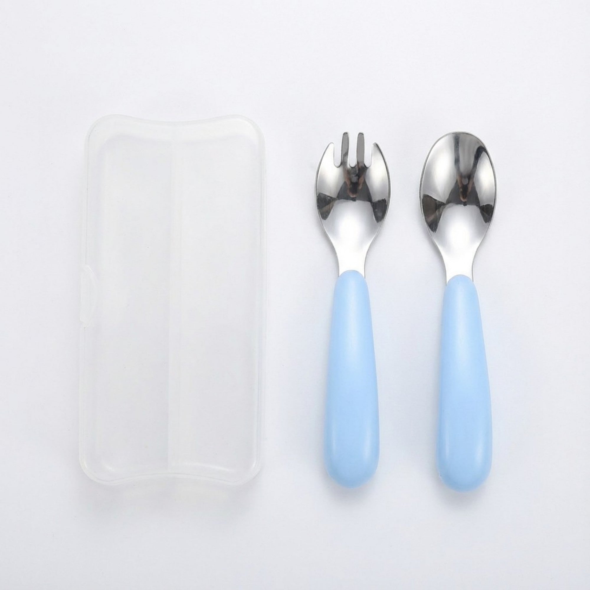 Anna-Kaci Portable Spoon and Fork Set with Storage Case Reusable Compact Travel Tableware