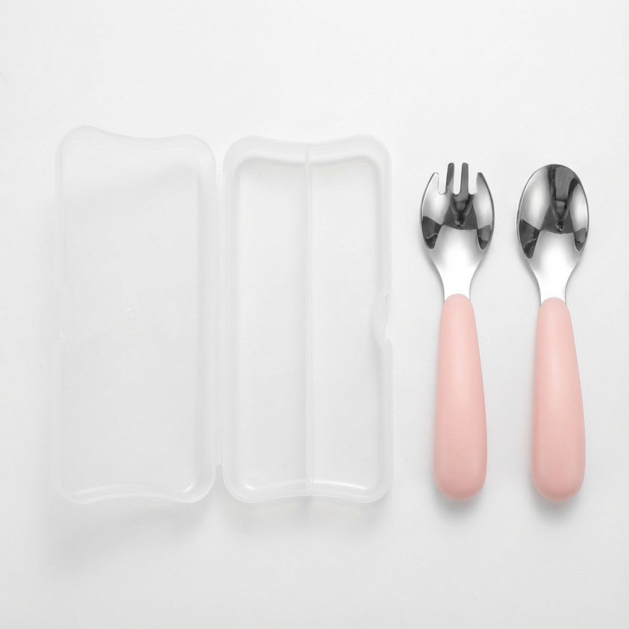 Anna-Kaci Portable Spoon and Fork Set with Storage Case Reusable Compact Travel Tableware