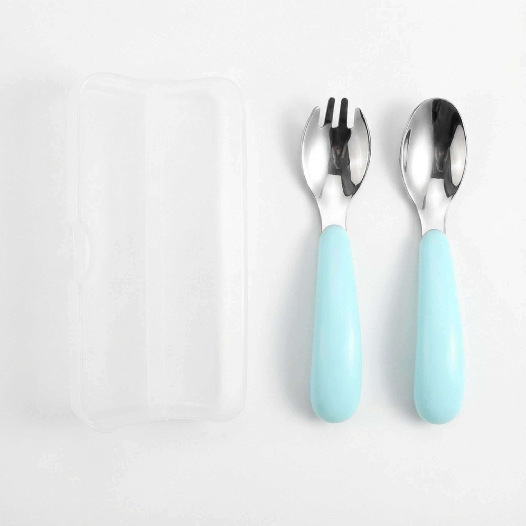 Anna-Kaci Portable Spoon and Fork Set with Storage Case Reusable Compact Travel Tableware