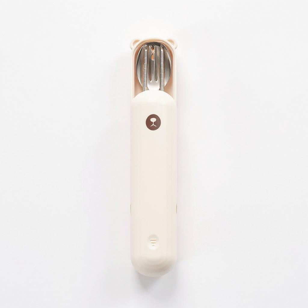 Anna-Kaci Portable Flatware Set with Storage Case Chopsticks Spoon Fork Compact Travel Utensils