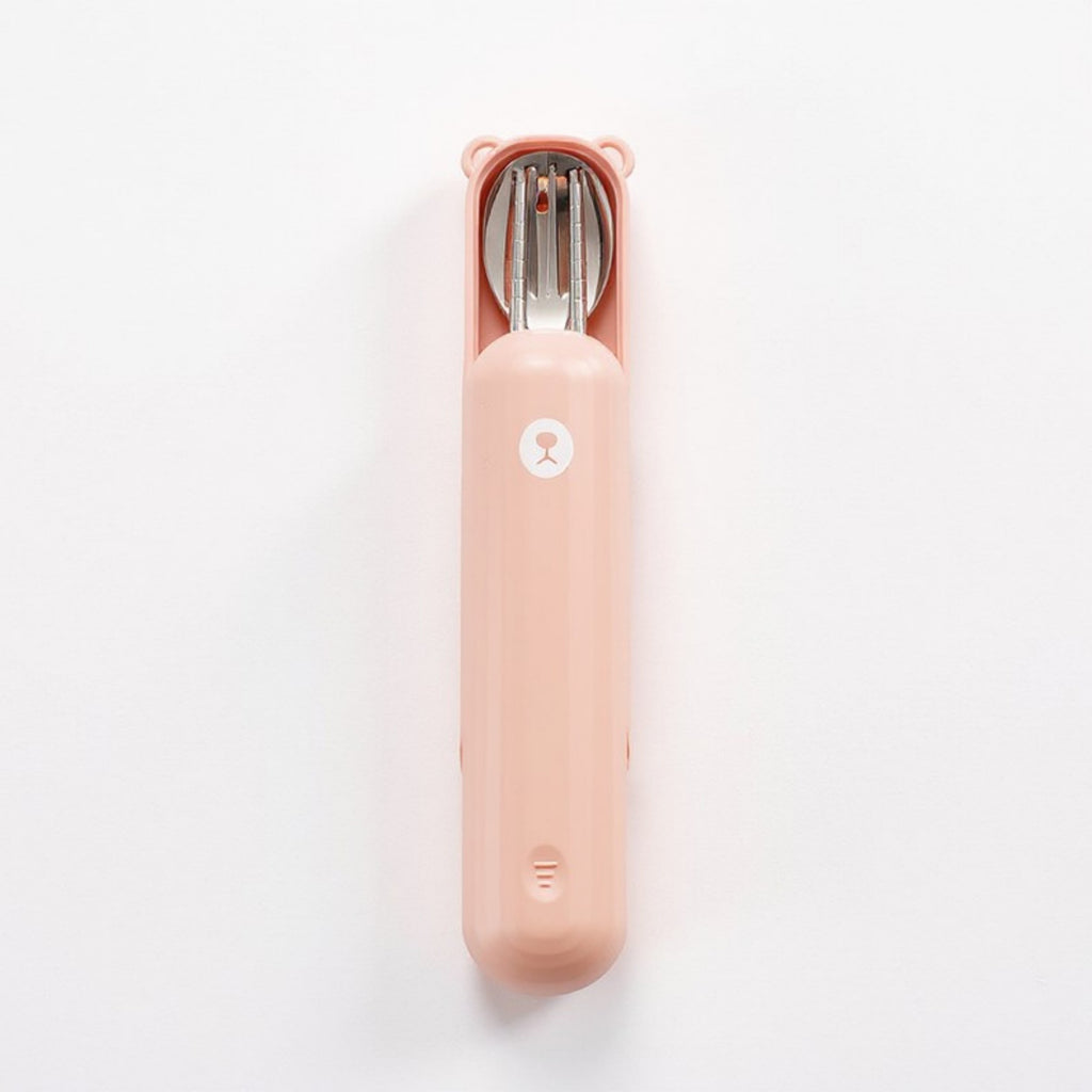 Anna-Kaci Portable Flatware Set with Storage Case Chopsticks Spoon Fork Compact Travel Utensils