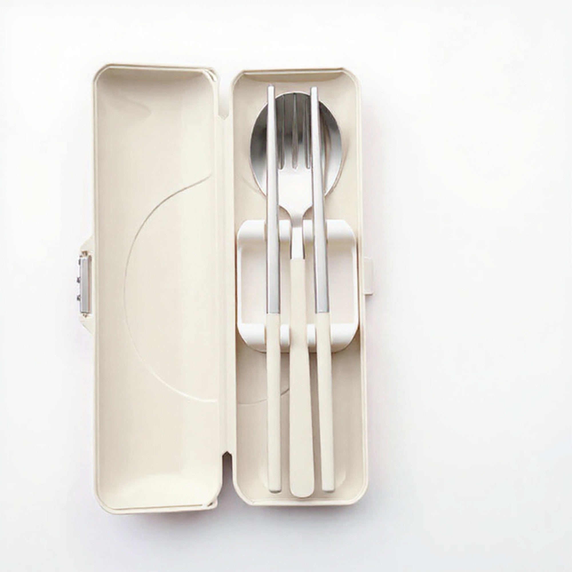 Anna-Kaci Portable Flatware Set with Storage Case Chopsticks Fork Spoon Travel Dining Utensils