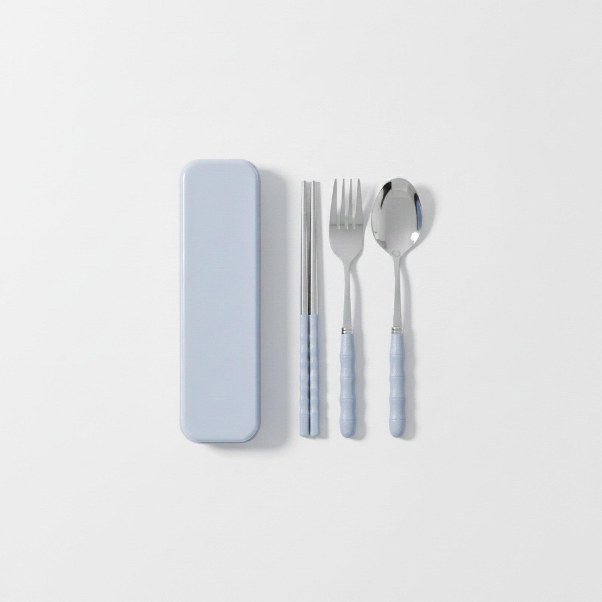 Anna-Kaci Reusable Travel Cutlery Set with Chopsticks Fork Spoon and Storage Case