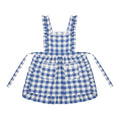 Anna-Kaci Ruffle Trim Striped Kitchen Apron with Dual Front Pockets Adjustable Waist Ties and Decorative Lace Detail