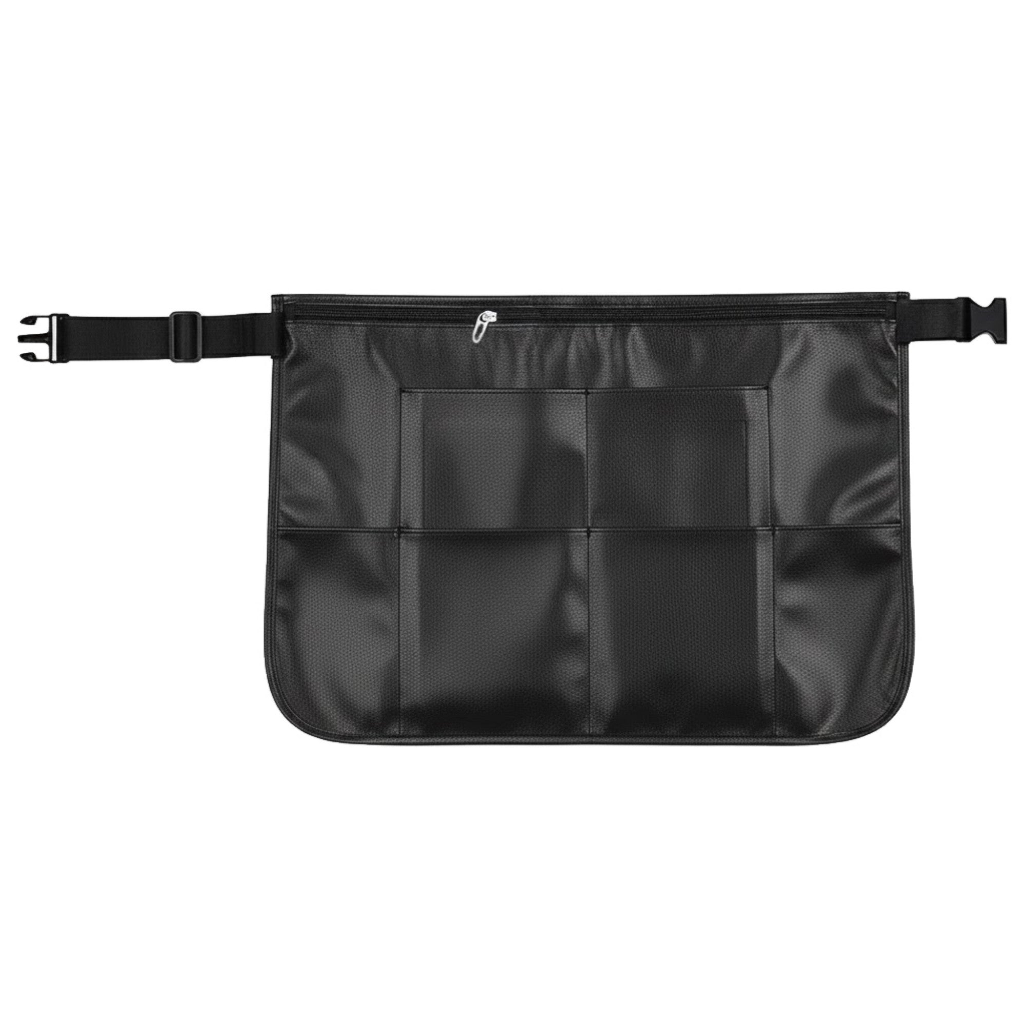 Anna-Kaci Utility Waist Apron with Zipper Pocket Adjustable Buckle Strap and Multiple Front Storage Pockets