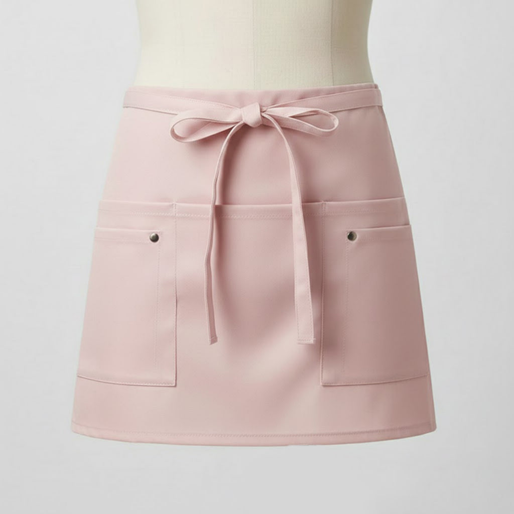 Anna-Kaci Waist Apron with Adjustable Ties and Dual Front Pockets for Kitchen Cooking Baking and Crafting