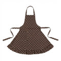 Anna-Kaci Polka Dot Kitchen Apron with Adjustable Neck Strap Front Pocket and Ruffled Hem