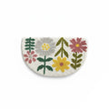 Anna-Kaci Floral Botanical Half Moon Bathroom Floor Mat Soft Absorbent with Non Slip Backing