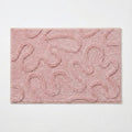 Anna-Kaci Valentine Tufted Abstract Swirl Accent Mat Soft High Pile Decorative Floor Decoration