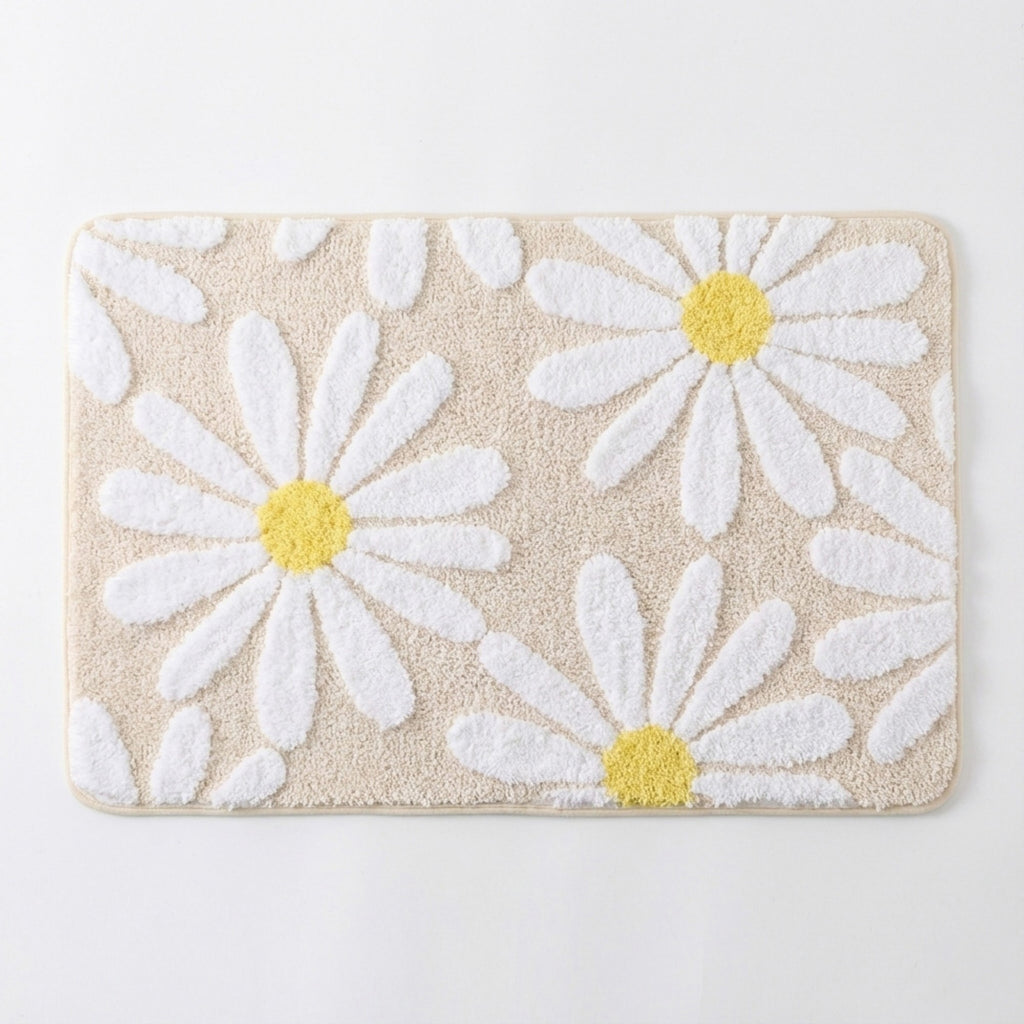 Anna-Kaci Valentine Tufted Floral Accent Mat Soft High Pile Decorative Floor Decoration