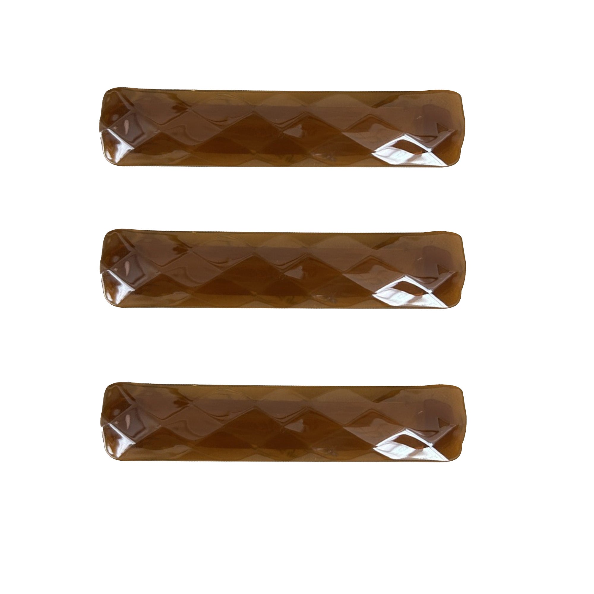 Anna-Kaci Womens Geometric Textured Hair Barrette Clips 3 Pack Same Color Set