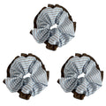 Anna-Kaci Womens Large Fabric Hair Scrunchies 3 Pack Soft Ruffled Elastic Hair Ties