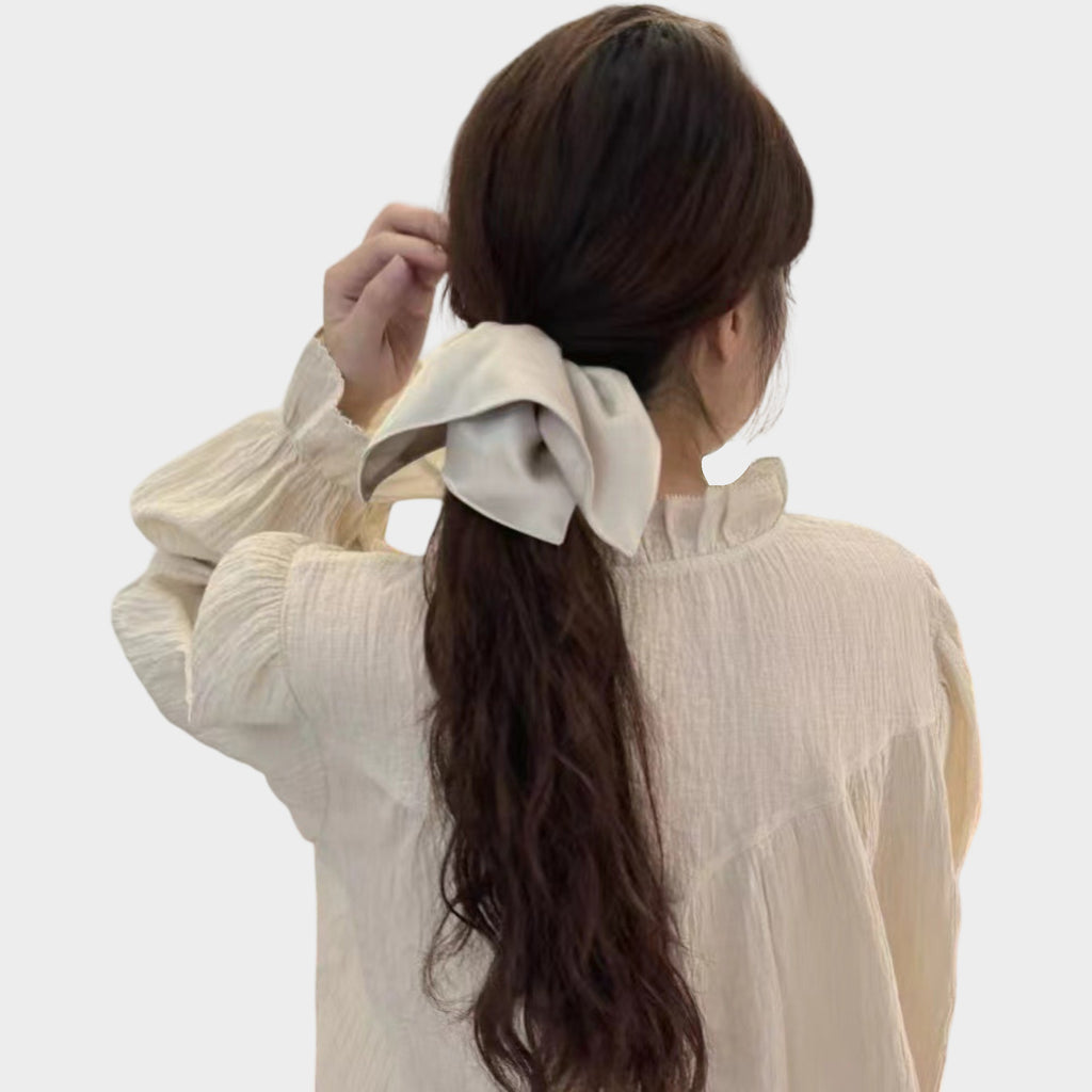 Anna-Kaci 2 Pack Satin Scrunchies Soft Hair Ties with Elegant Finish