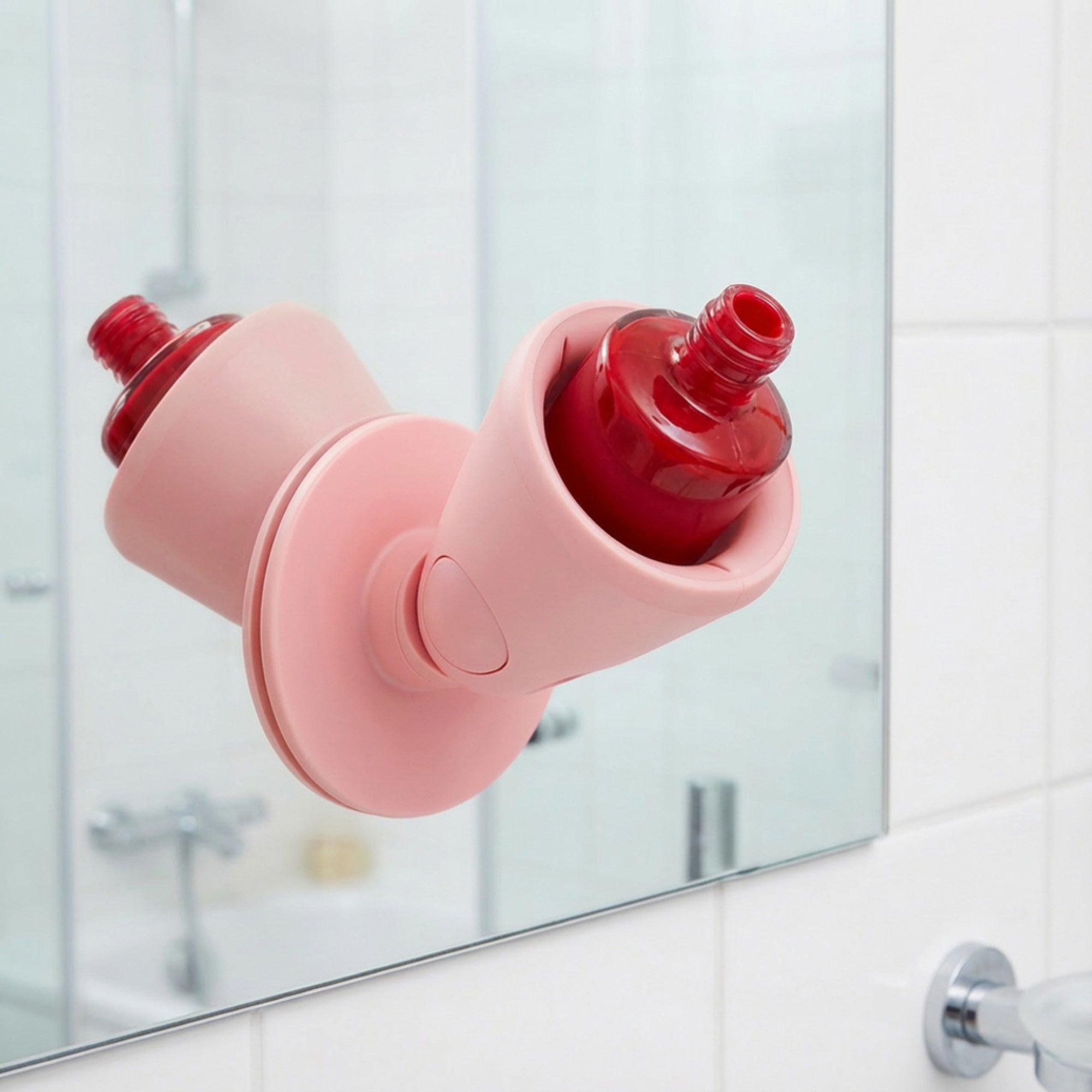 Anna-Kaci Suction Nail Polish Holder with Adjustable Tilt Design
