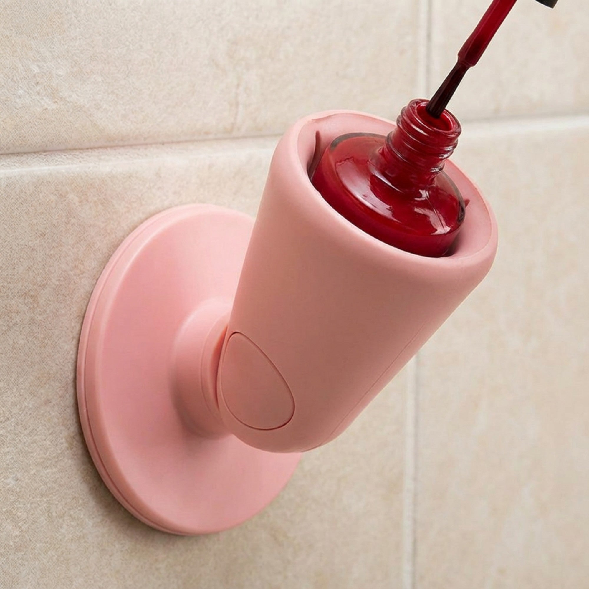 Anna-Kaci Suction Nail Polish Holder with Adjustable Tilt Design