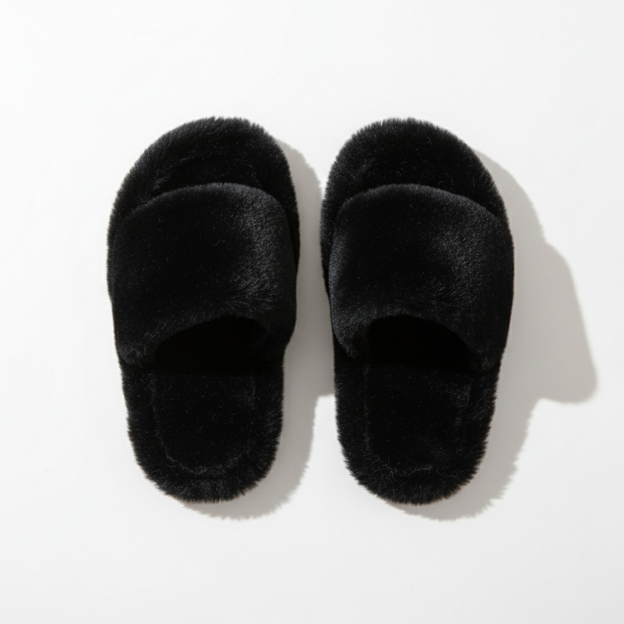 Anna-Kaci Lounge Women's Plush Open Toe Slide House Slippers with Wide Soft Upper and Cushioned Footbed