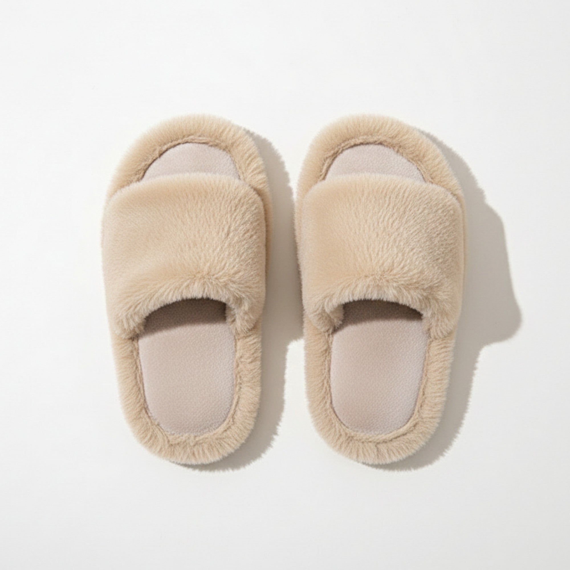 Anna-Kaci Lounge Women's Plush Open Toe Slide House Slippers with Wide Soft Upper and Cushioned Footbed