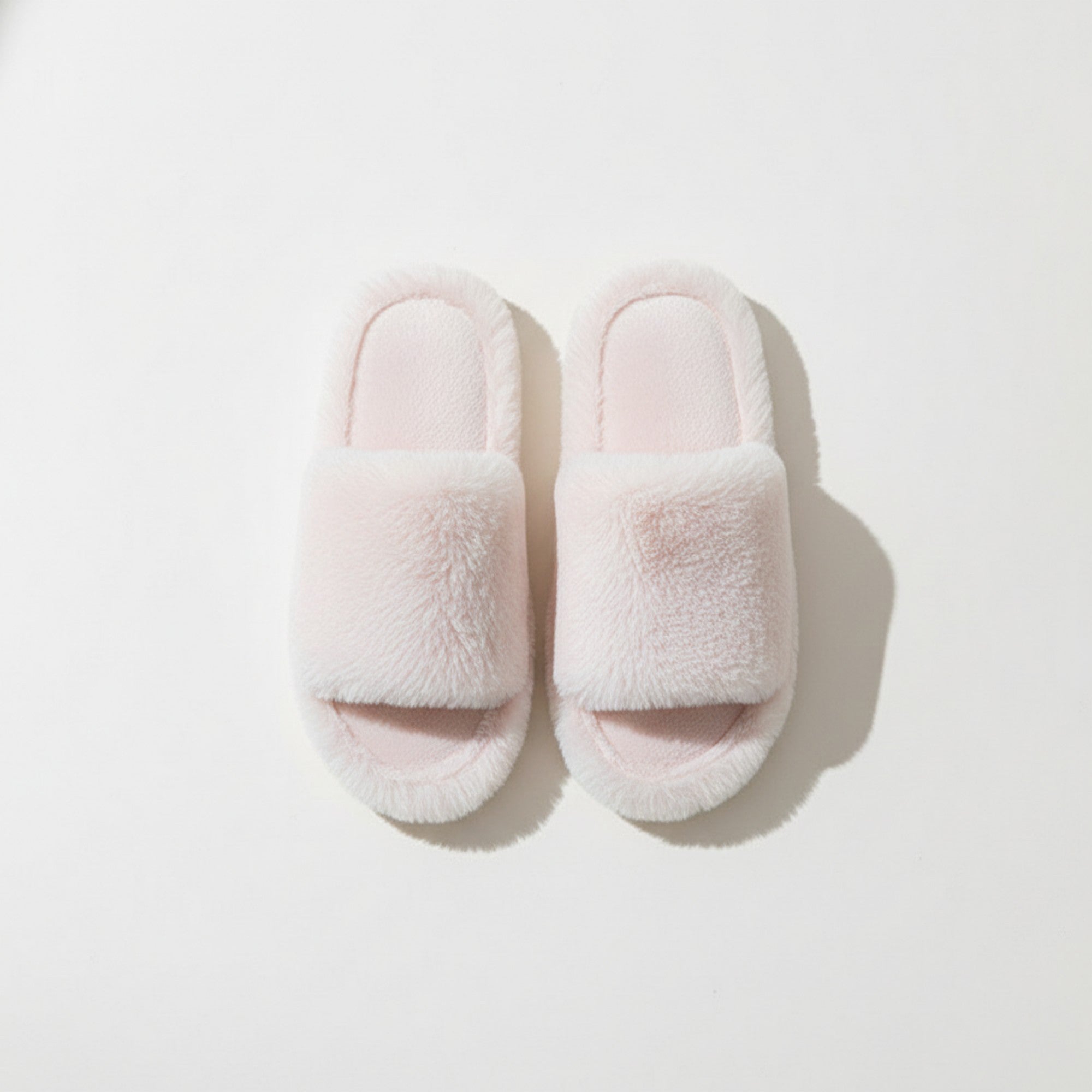 Anna-Kaci Lounge Women's Plush Open Toe Slide House Slippers with Wide Soft Upper and Cushioned Footbed