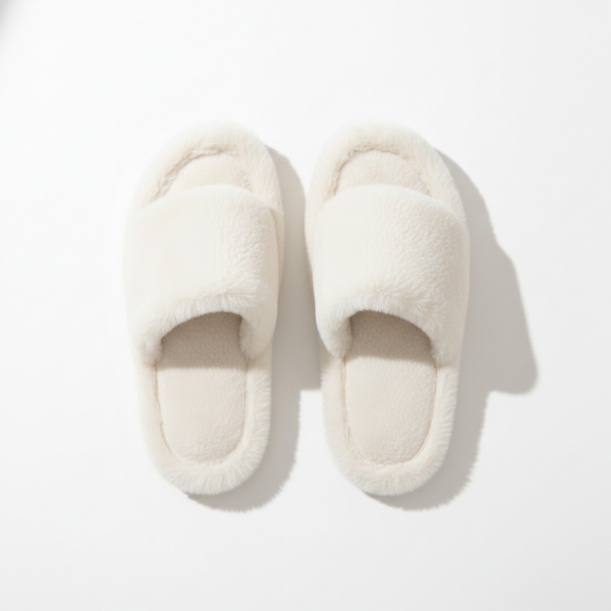Anna-Kaci Lounge Women's Plush Open Toe Slide House Slippers with Wide Soft Upper and Cushioned Footbed
