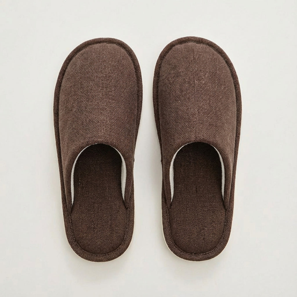Anna-Kaci Lounge Women's Closed Toe Slide House Slippers with Woven Texture Upper and Cushioned Footbed