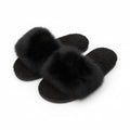 Anna-Kaci Lounge Women's Plush Slide House Slippers with Oversized Faux Fur Upper and Soft Cushioned Footbed