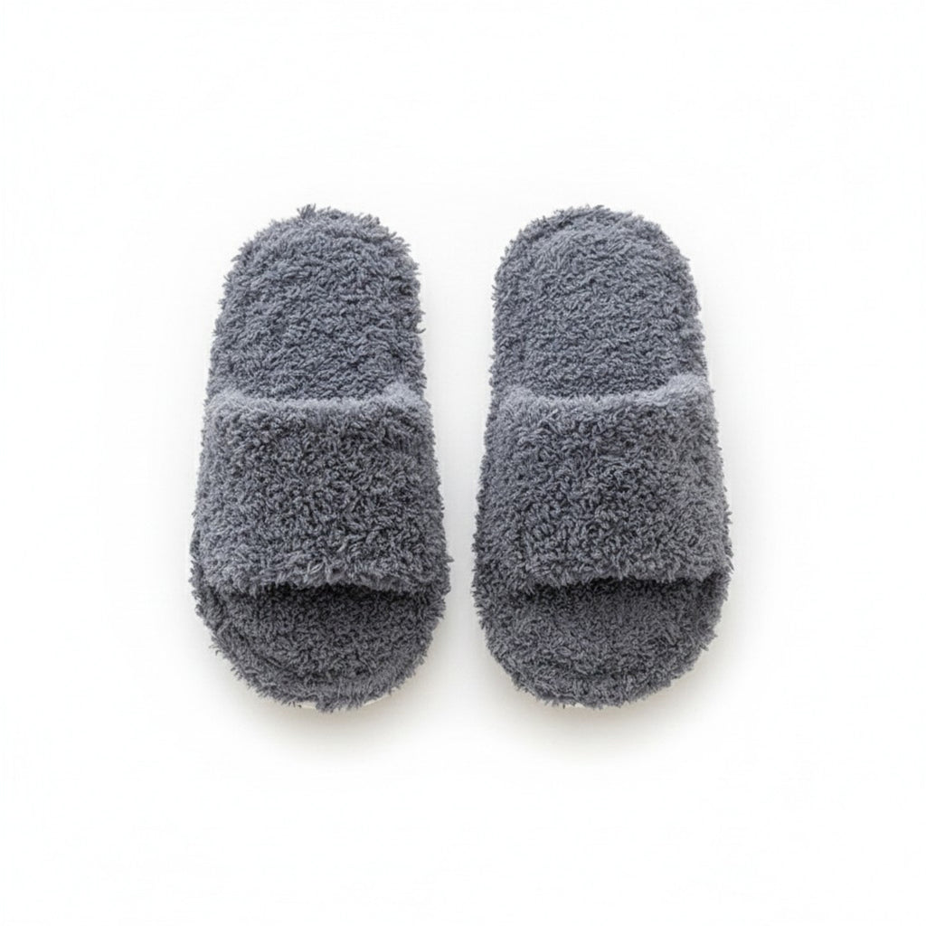 Anna-Kaci Lounge Women's Plush Slide House Slippers with Soft Textured Upper and Cushioned Comfort Footbed