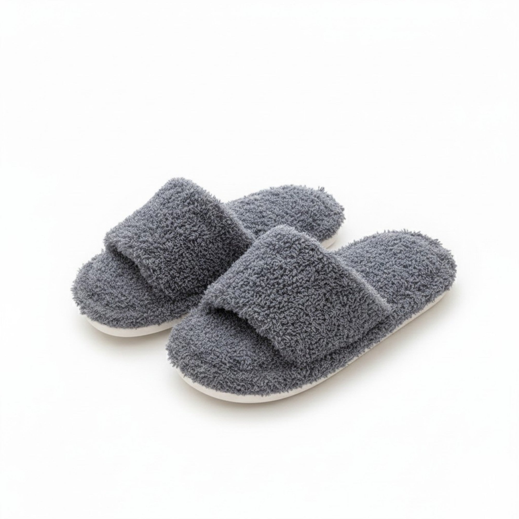 Anna-Kaci Lounge Women's Plush Slide House Slippers with Soft Textured Upper and Cushioned Comfort Footbed