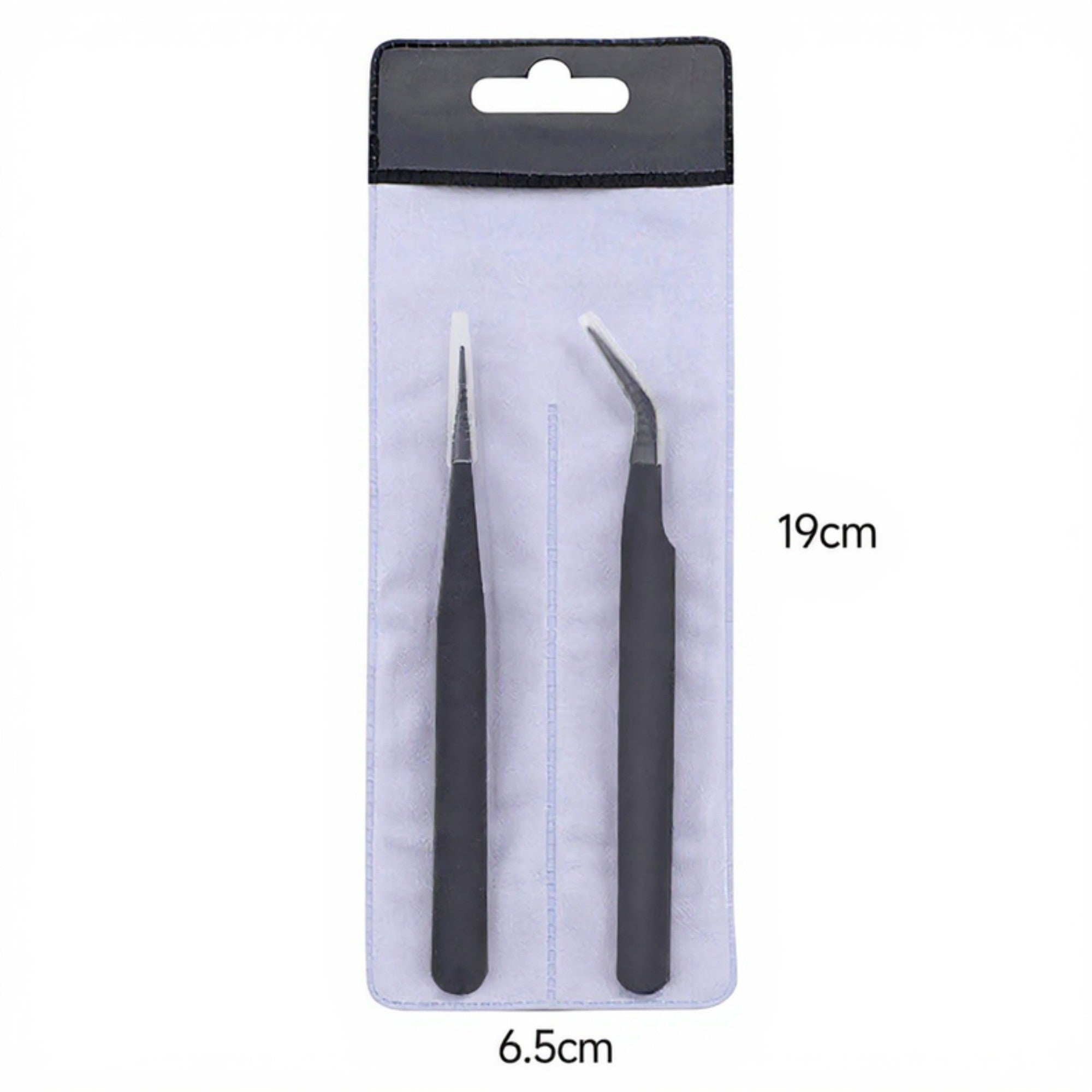 Anna-Kaci Precision Tweezers Set with Straight and Angled Tips for Hair Removal and Grooming
