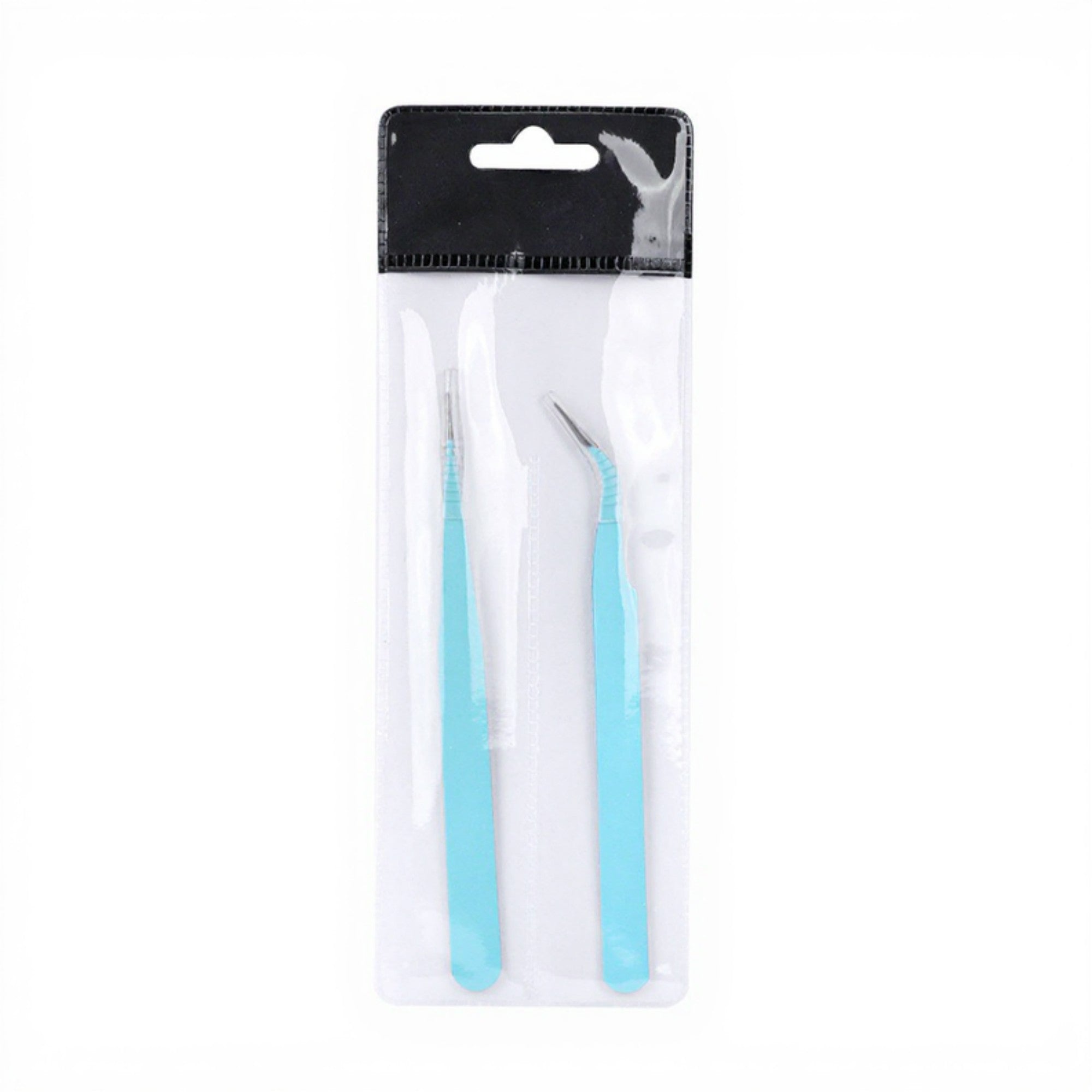 Anna-Kaci Precision Tweezers Set with Straight and Angled Tips for Hair Removal and Grooming