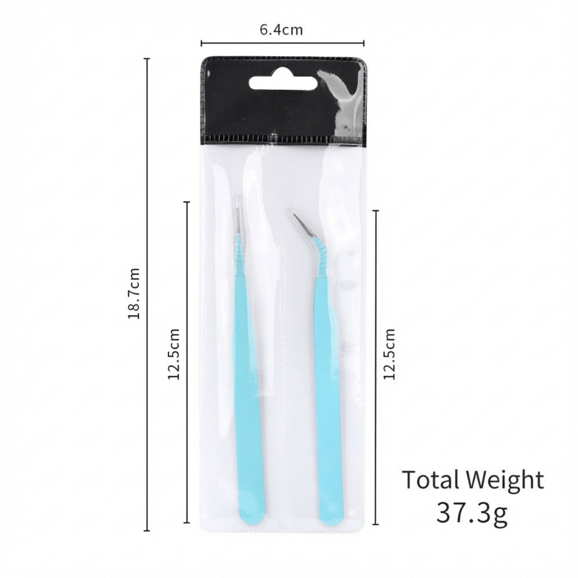 Anna-Kaci Precision Tweezers Set with Straight and Angled Tips for Hair Removal and Grooming
