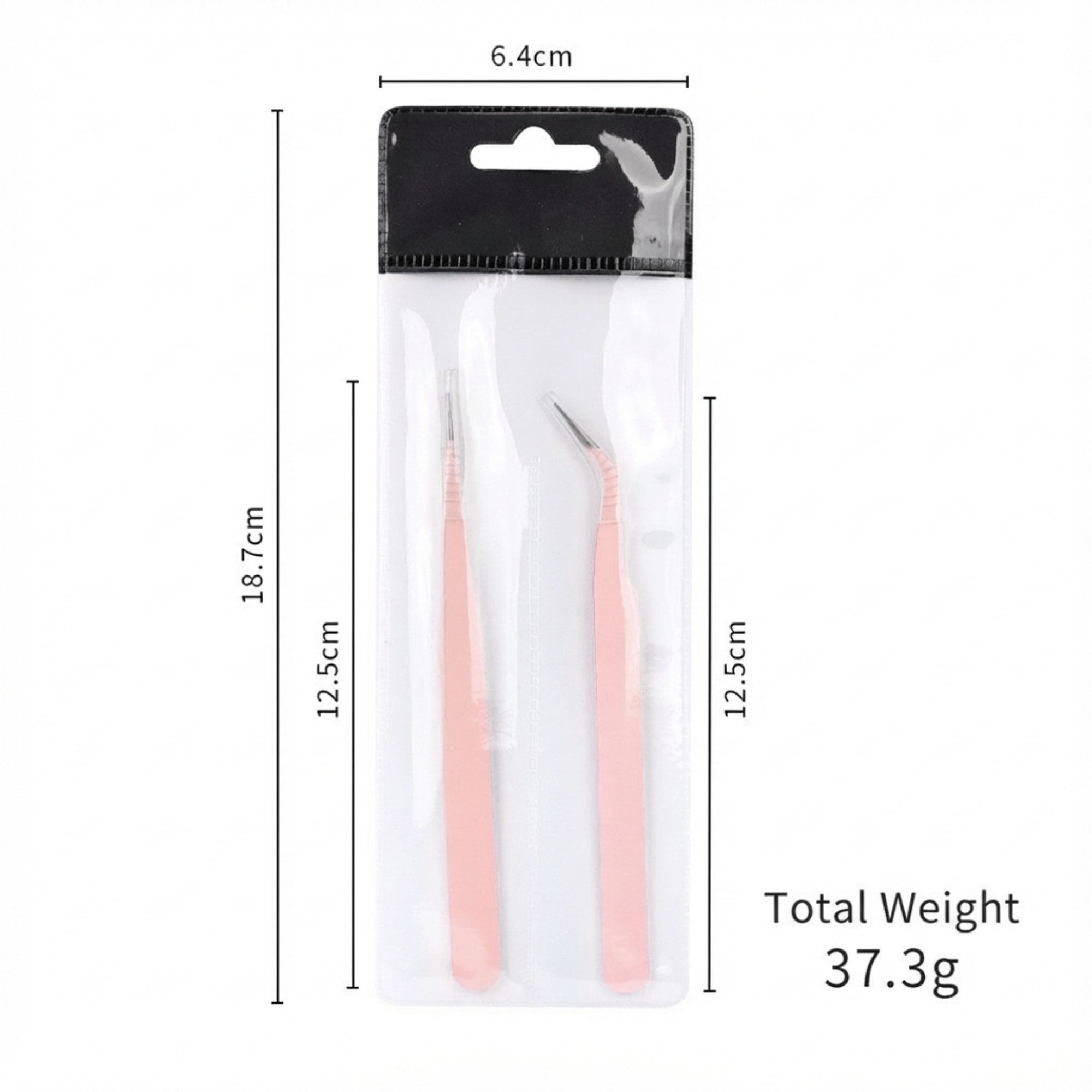 Anna-Kaci Precision Tweezers Set with Straight and Angled Tips for Hair Removal and Grooming
