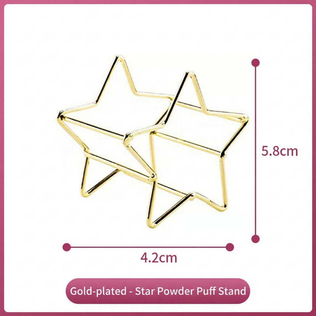 Anna-Kaci Star Shaped Beauty Sponge Holder Set of 6 Makeup Blender Drying and Storage Stands