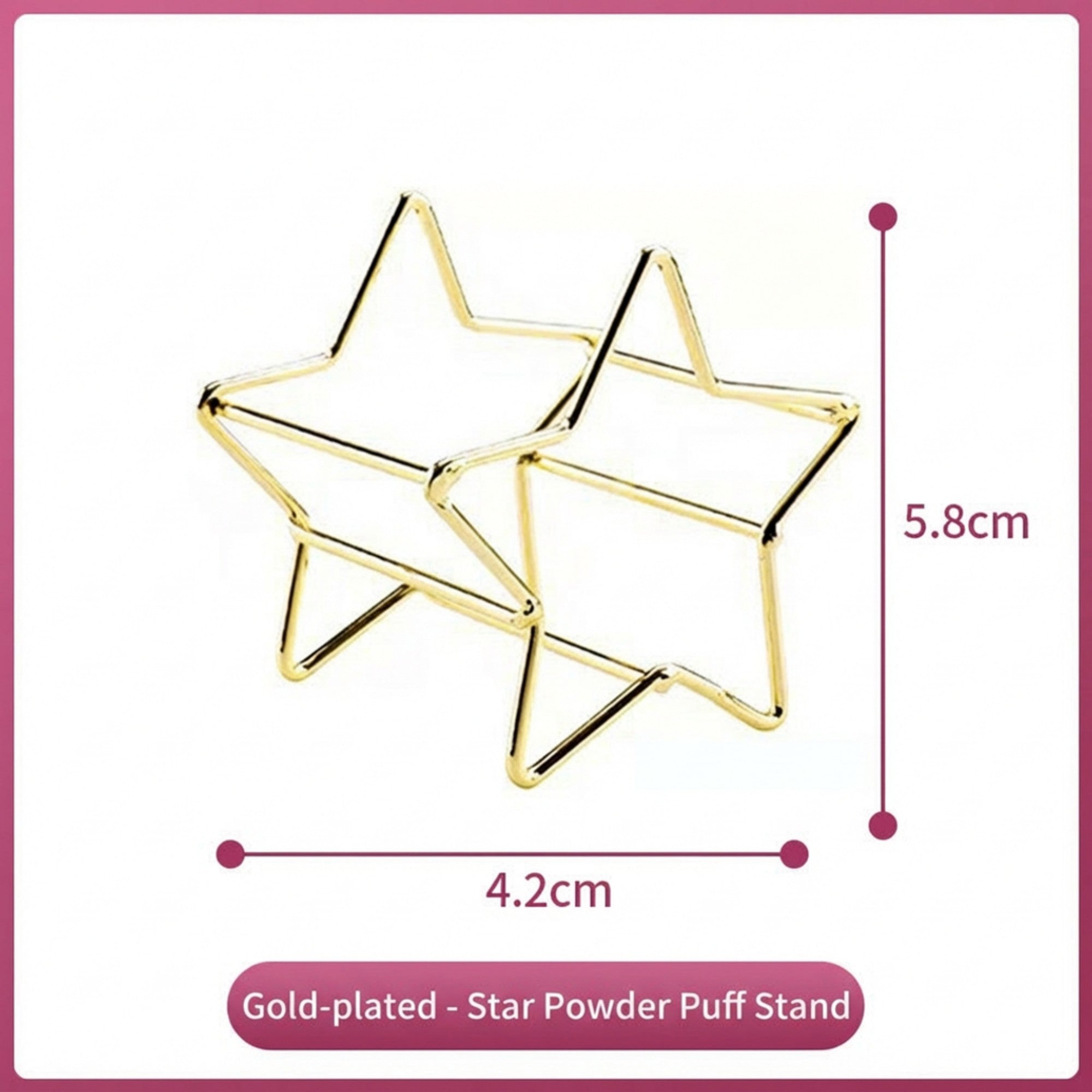 Anna-Kaci Star Shaped Beauty Sponge Holder Set of 6 Makeup Blender Drying and Storage Stands