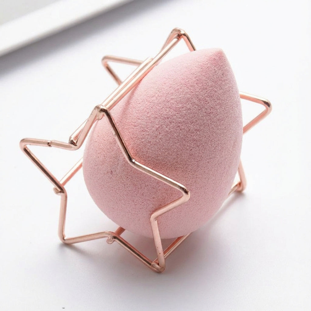 Anna-Kaci Star Shaped Beauty Sponge Holder Set of 6 Makeup Blender Drying and Storage Stands