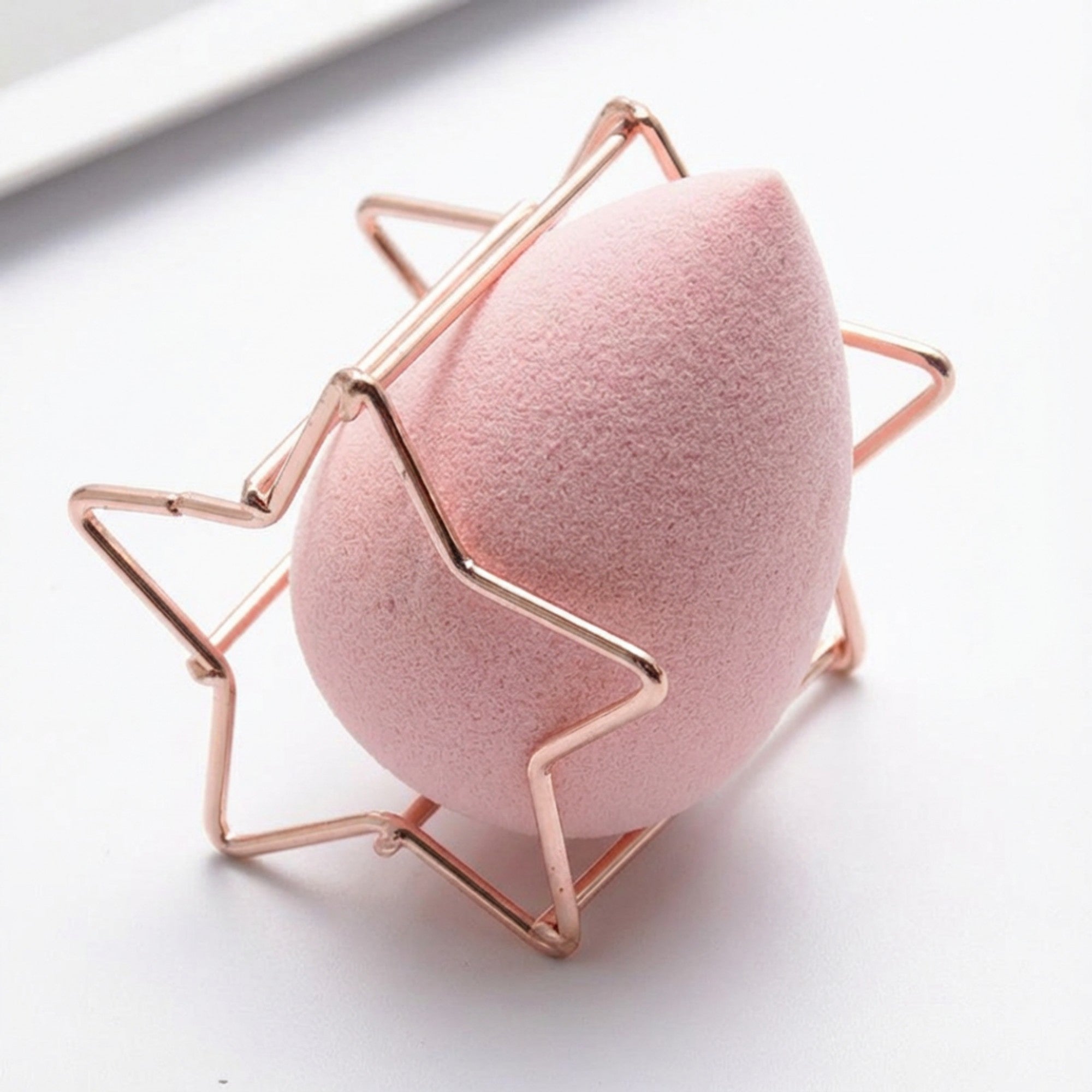Anna-Kaci Star Shaped Beauty Sponge Holder Set of 6 Makeup Blender Drying and Storage Stands
