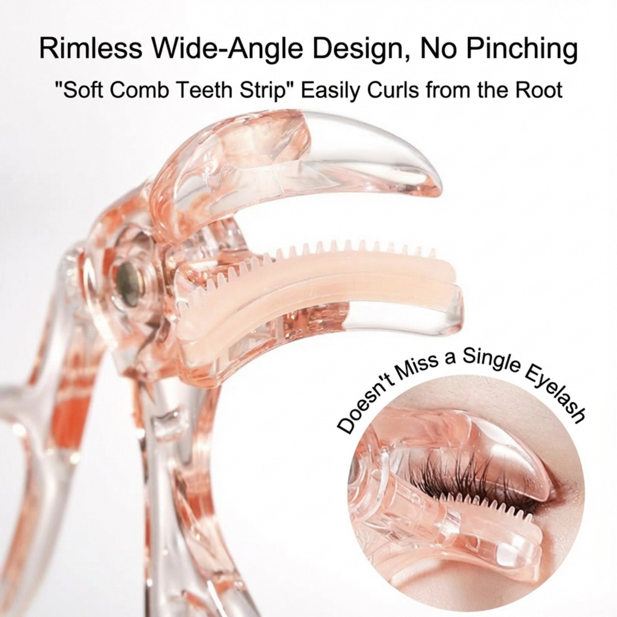 Anna-Kaci Eyelash Curler 3pcs Set with Ergonomic Handle and Gentle Curling Design