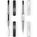 Anna-Kaci Dual-Ended Rhinestone Nail Art Brush Set with Flat Gel Brush Precision Liner and Spatula Tool