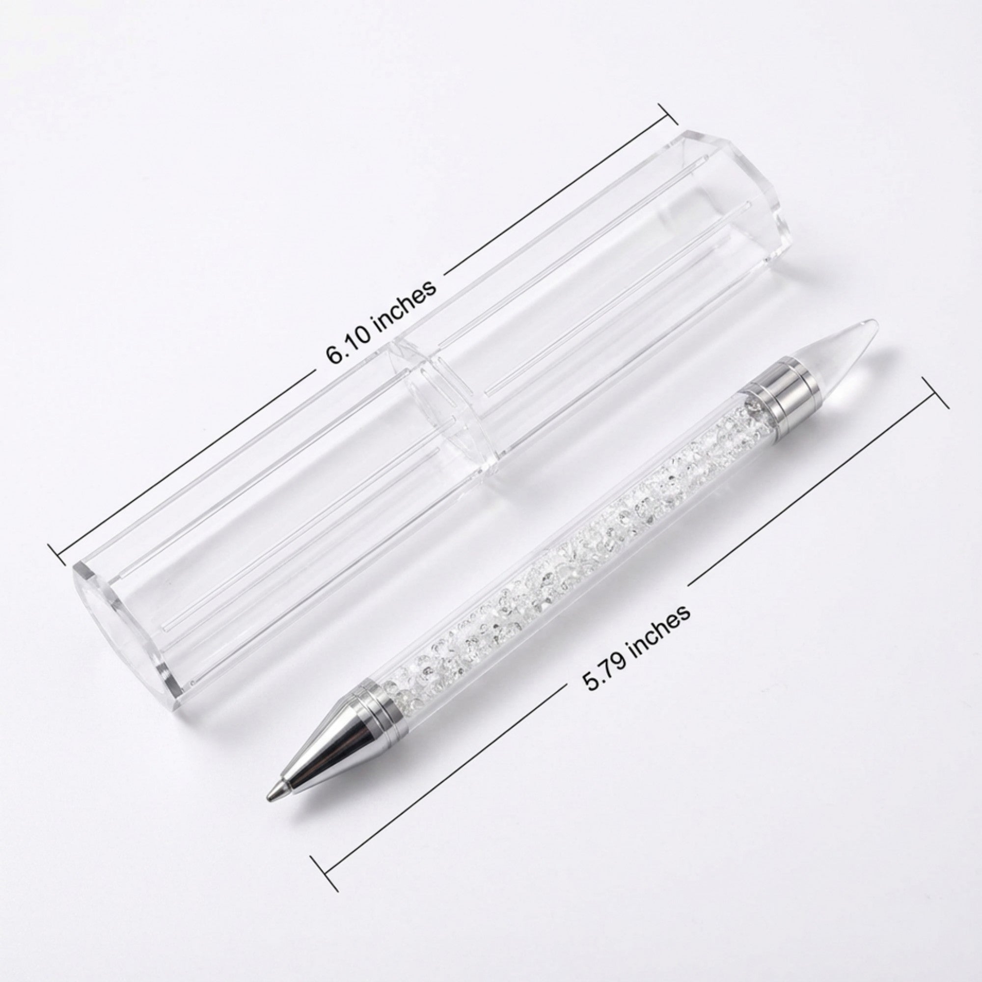 Anna-Kaci 3-Piece Rhinestone Nail Art Picker Pen Set with Dual-Ended Tips for Crystal Placement and Precision Detailing